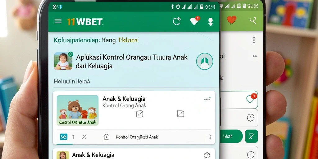 Antarmuka 11WBET menunjukkan fitur kontrol orang tua yang intuitif.