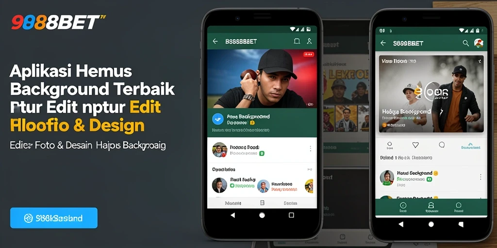 Antarmuka aplikasi 988BET untuk Hapus Background yang intuitif.