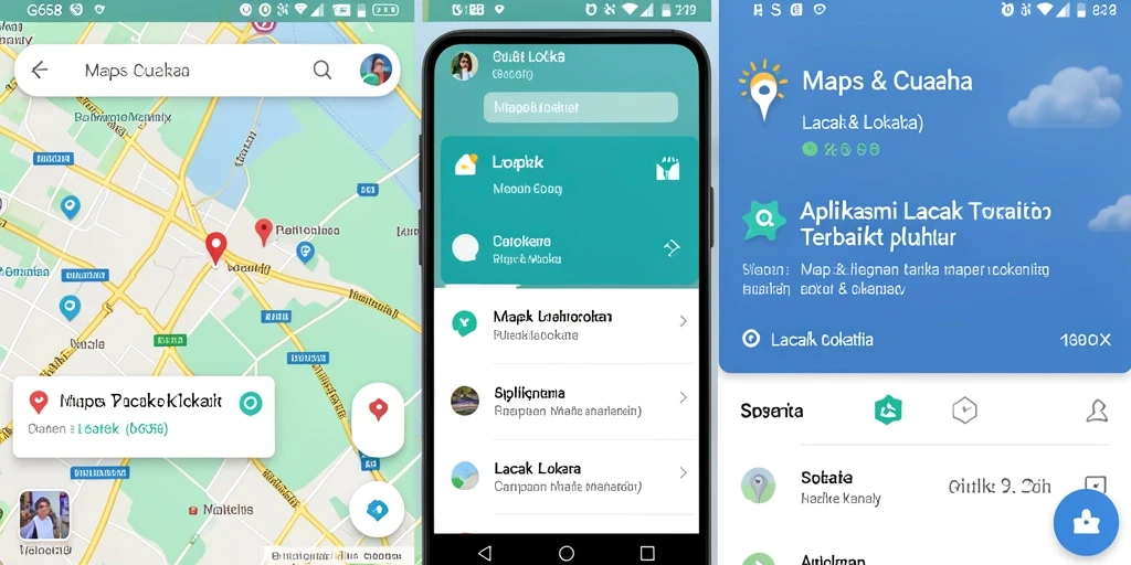 Tampilan antarmuka G668 dengan fitur lacak lokasi yang jelas dan informatif.