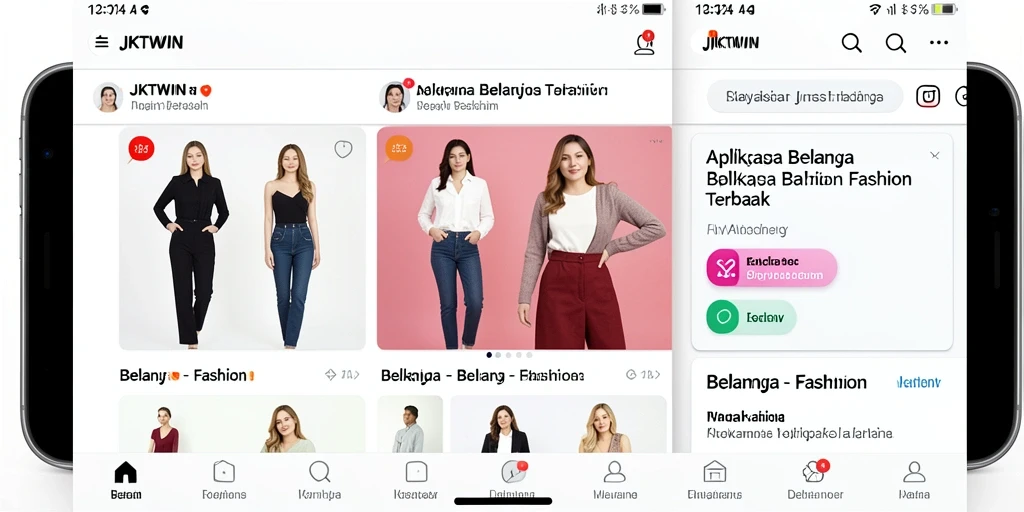 Tampilan antarmuka aplikasi JKTWIN yang menarik dan interaktif.