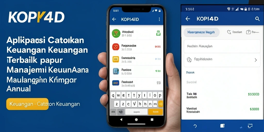Tampilan antarmuka KOPI4D yang menarik dan fungsional untuk catatan keuangan.