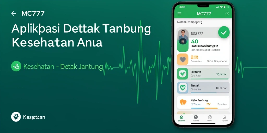 Tampilan antarmuka MC777 untuk pemantauan detak jantung yang sederhana dan informatif.