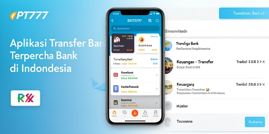 Antarmuka PT777 yang sederhana dan mudah digunakan untuk Transfer Bank.