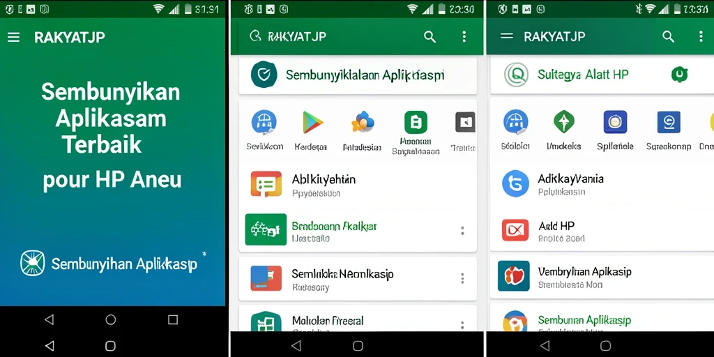 Tampilan antarmuka utama RAKYATJP yang user-friendly untuk sembunyikan aplikasi.