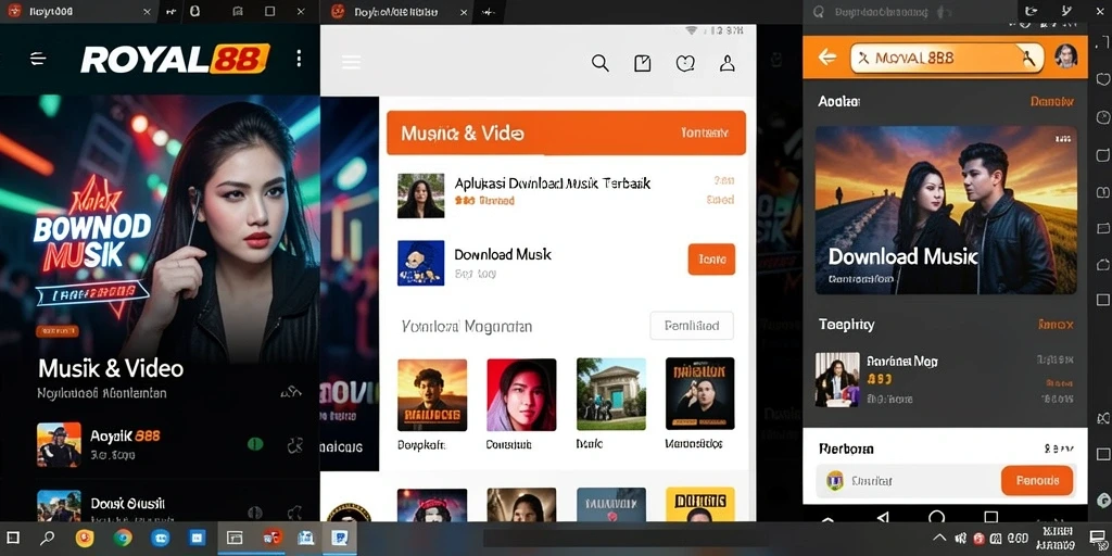 Antarmuka intuitif ROYAL88 untuk Download Musik